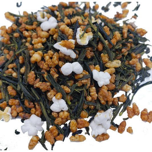 Premium Crystal's Genmaicha Green Tea for Daily Relaxation