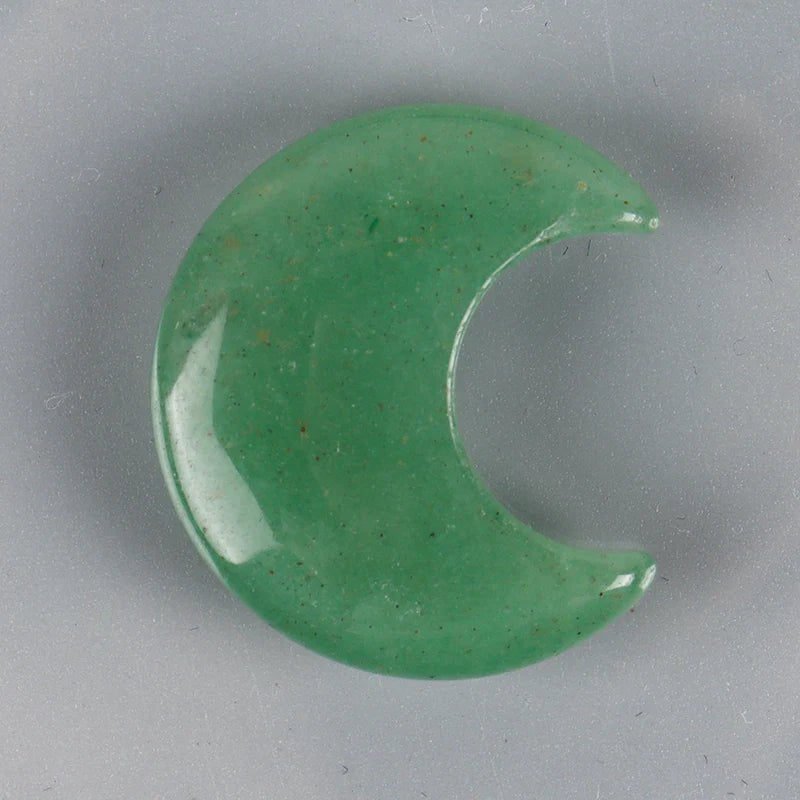 Assorted Natural Crystal Moons For Healing And Protection