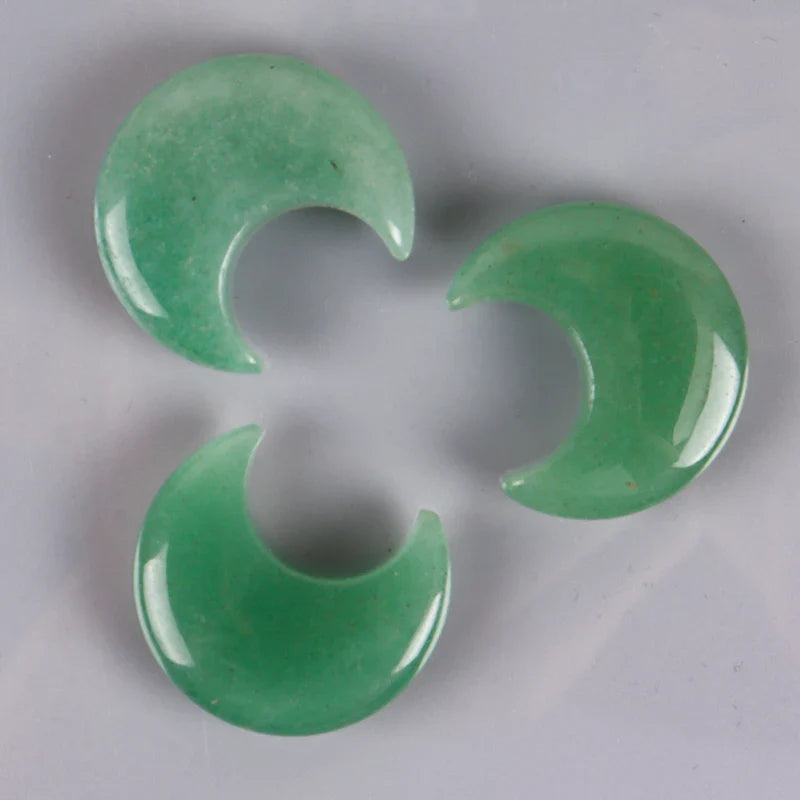 Assorted Natural Crystal Moons For Healing And Protection