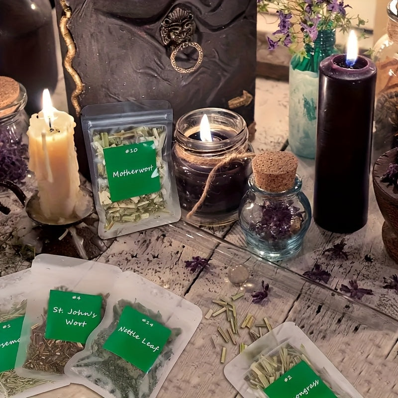 Green Witchcraft Herbs Kit for Wiccan Rituals and Spells
