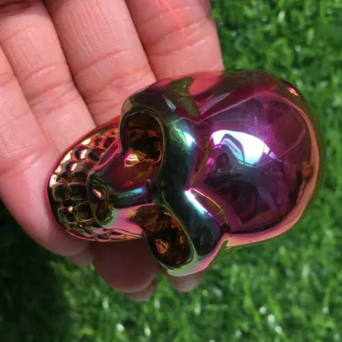 Rainbow Hematite Crystal Skull for Grounding Protection