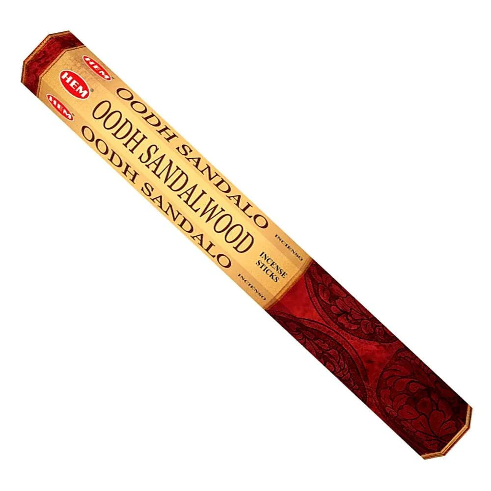 Oodh Sandalwood Incense Sticks 20 Pack for Meditation
