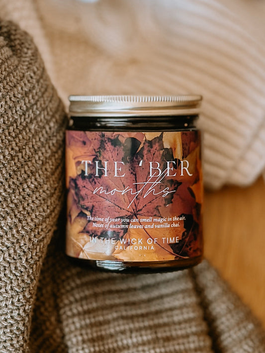 Healing Autumn Spiced Ber Months Aromatherapy Candle