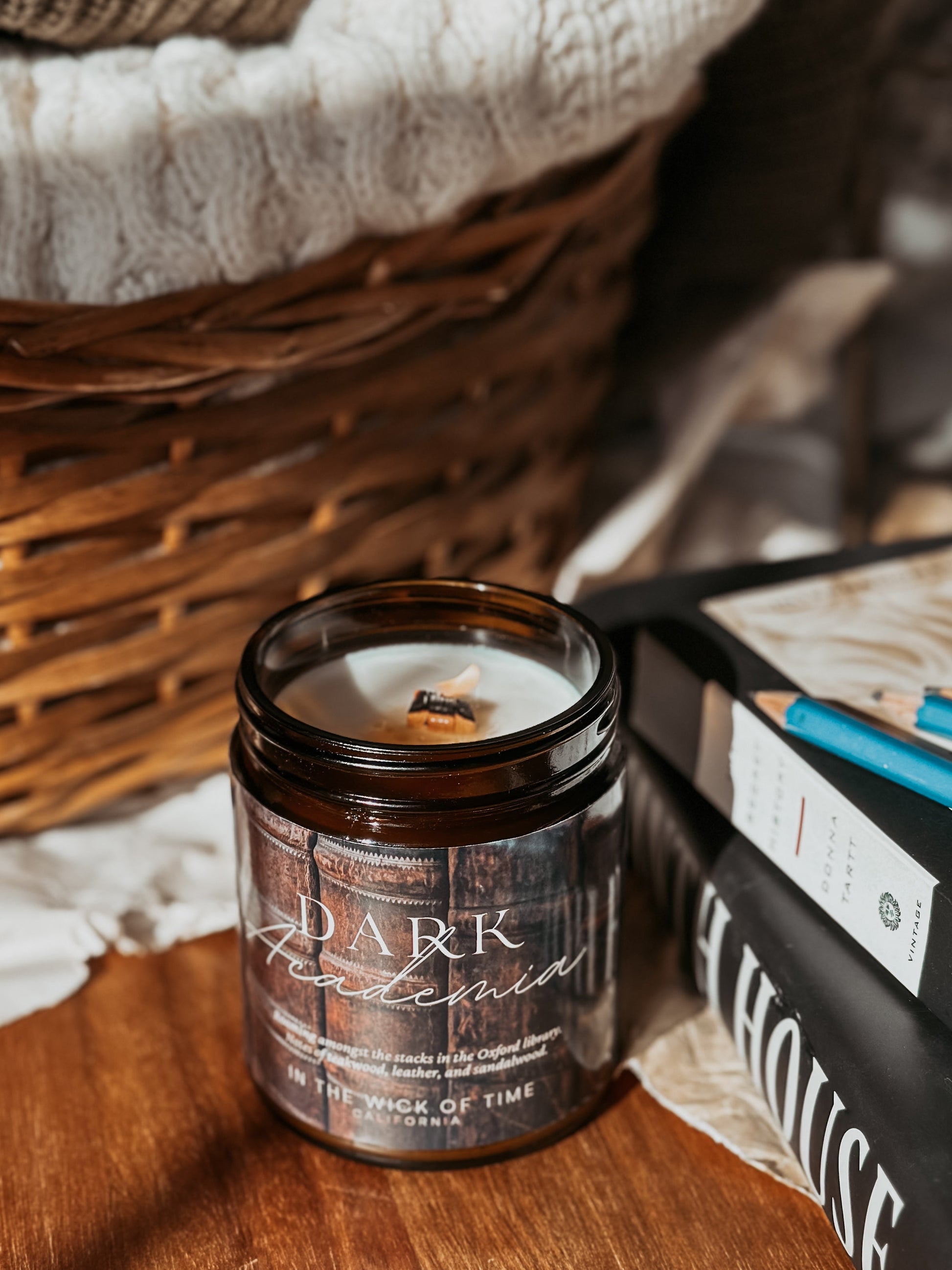 Mystical Dark Academia Scented Candle With Woody Notes