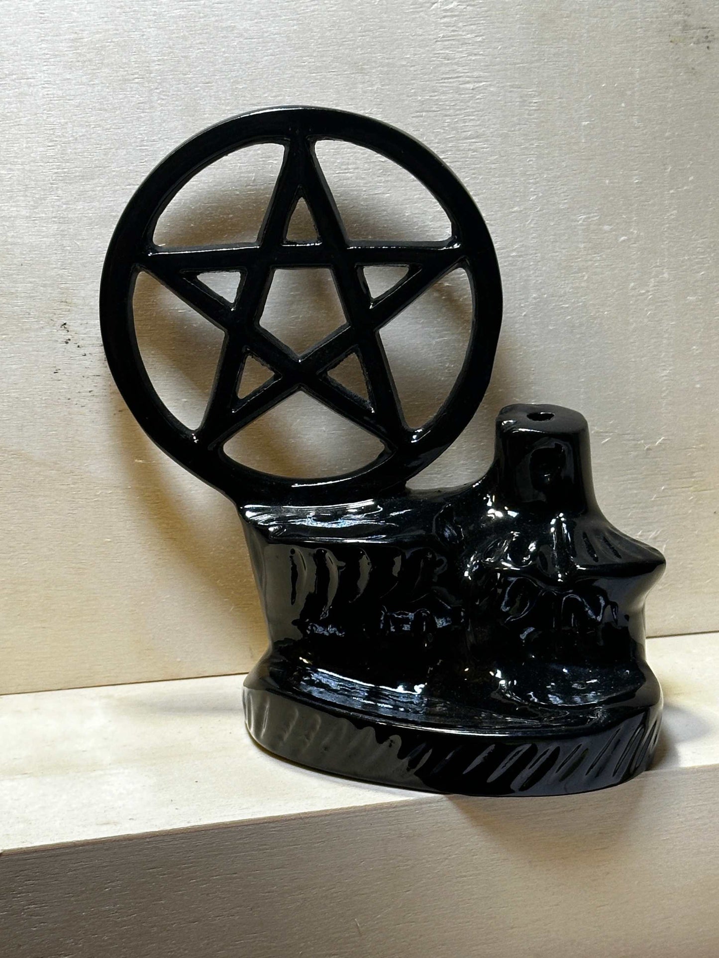 Mystical Star Pentacle Backflow Waterfall Incense Burner