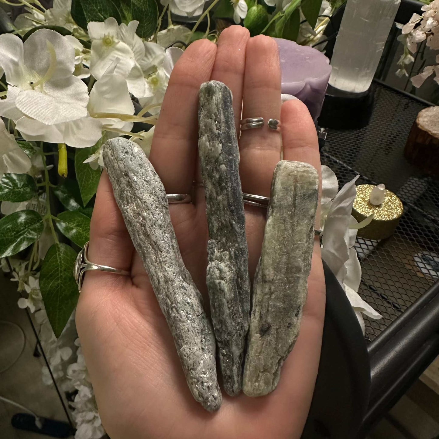 Green Kyanite Shards - Large