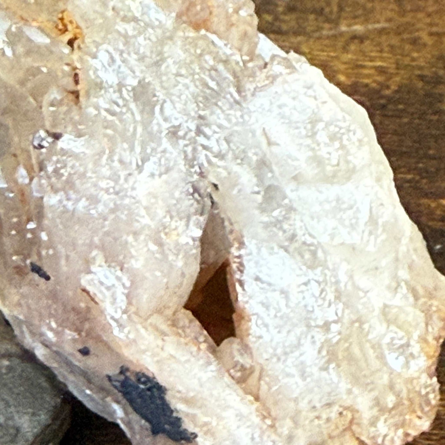 Rare Natural Kundalini Citrine Crystal Cluster with Cave