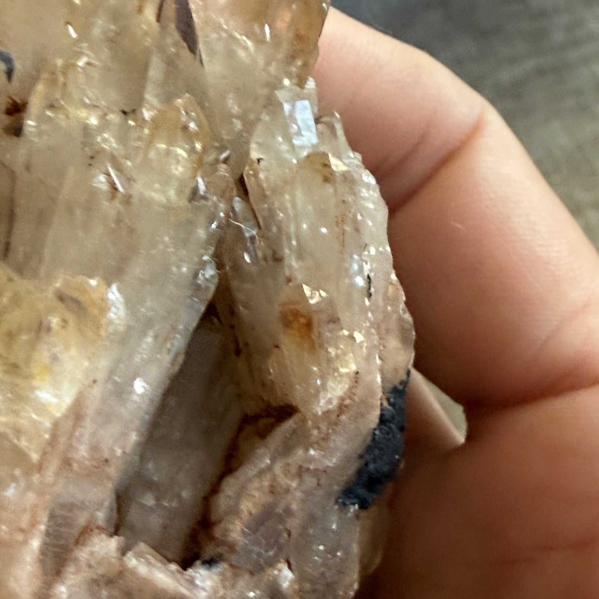 Rare Natural Kundalini Citrine Crystal Cluster with Cave