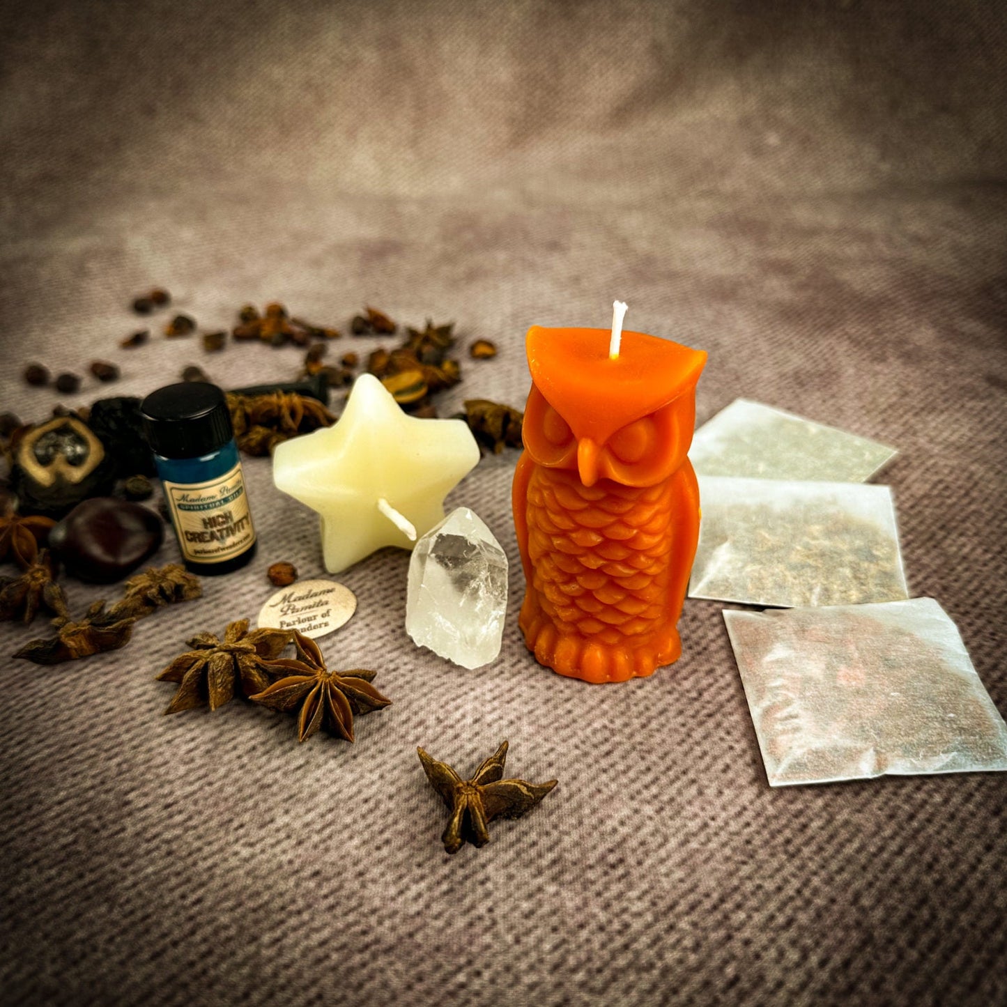 Wise Owl Wishing Star Candle Spell Kit