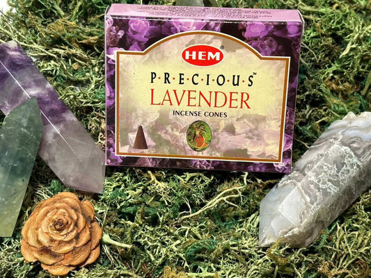 Precious Lavender Incense Cones for Meditation and Serenity