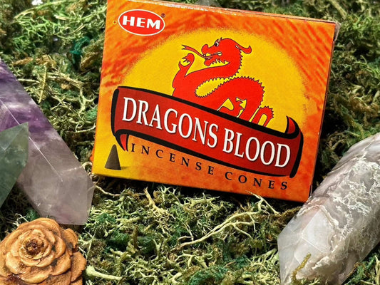 Dragon's Blood Incense Cones For Purification And Meditation