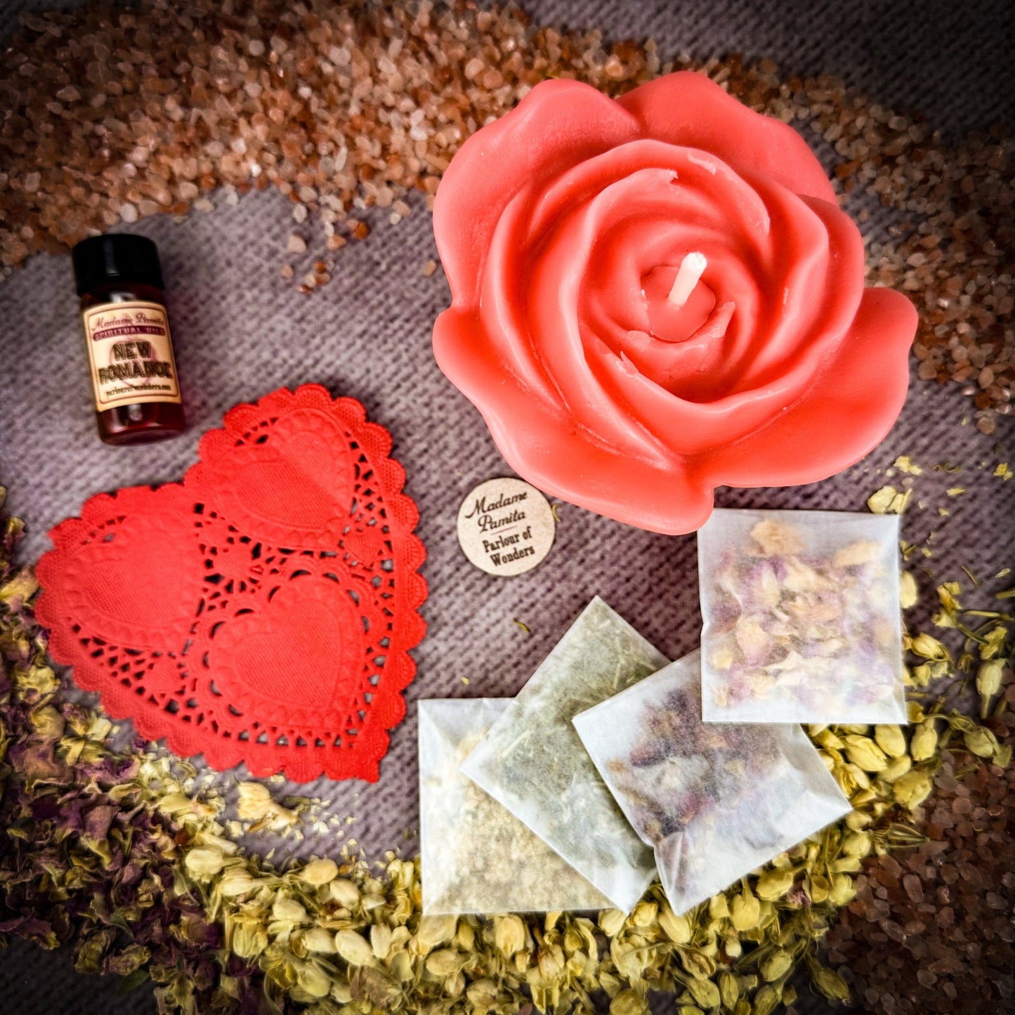 Rose Romance Candle Spell Kit - Love & Romance