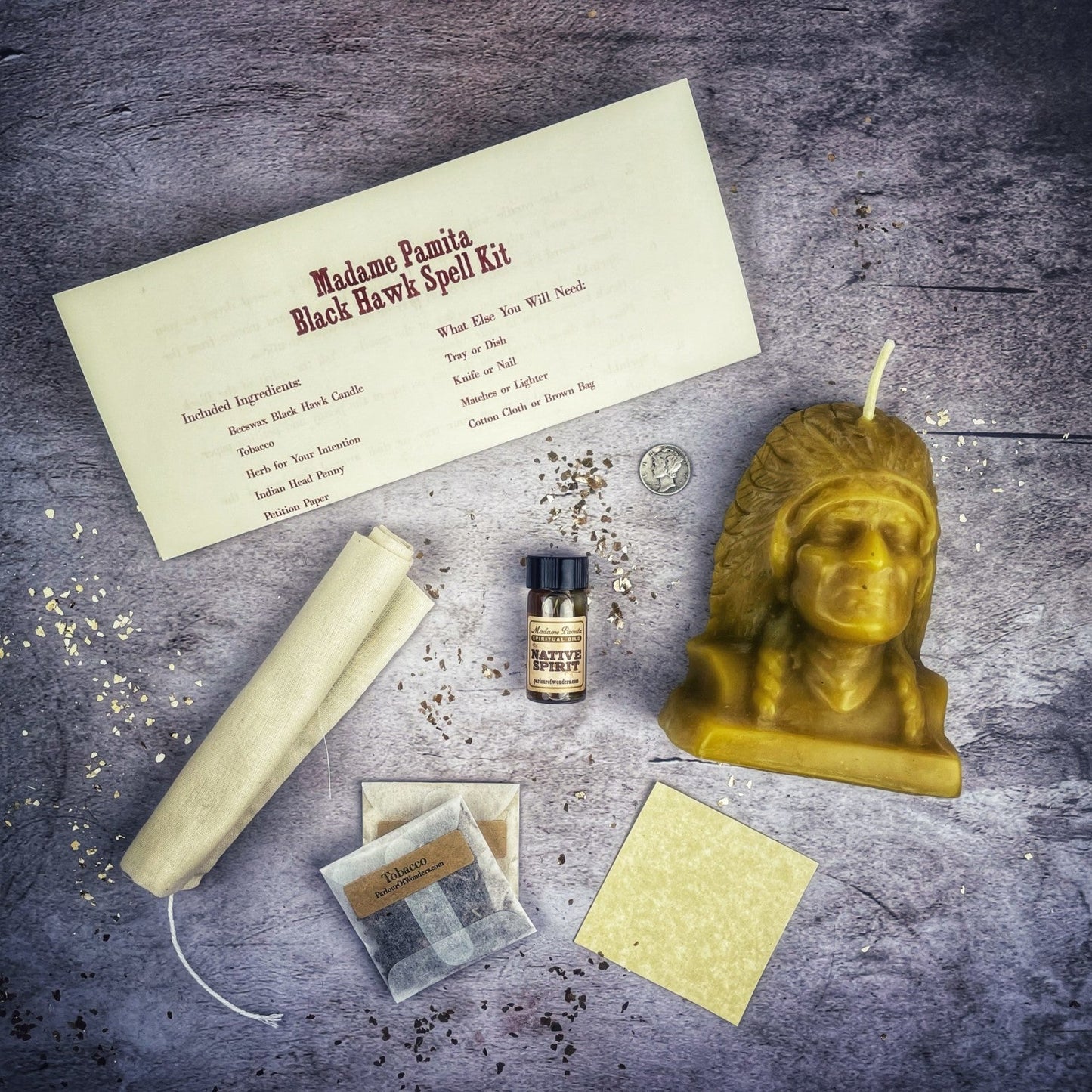 Black Hawk Justice Candle Spell Kit