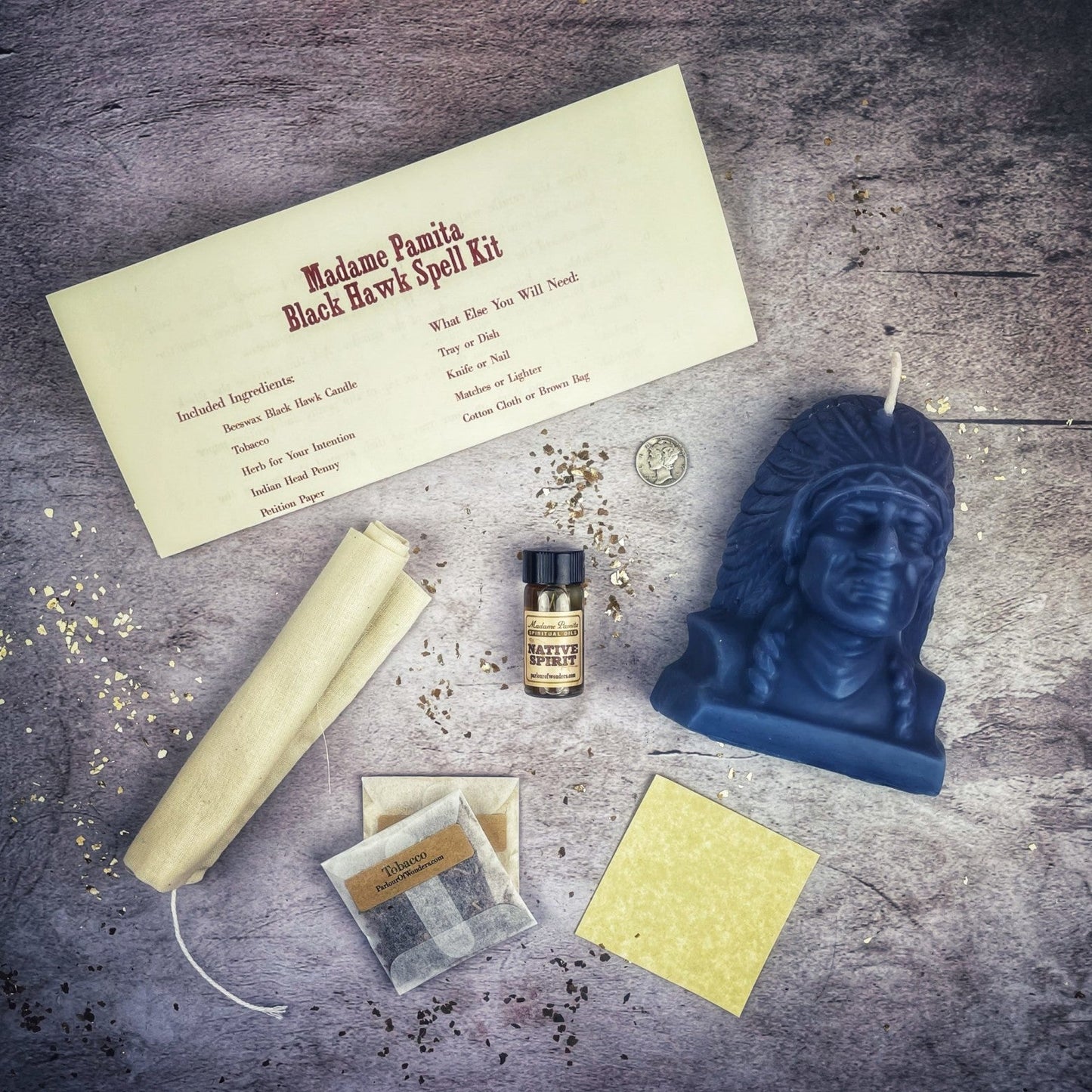 Black Hawk Justice Candle Spell Kit