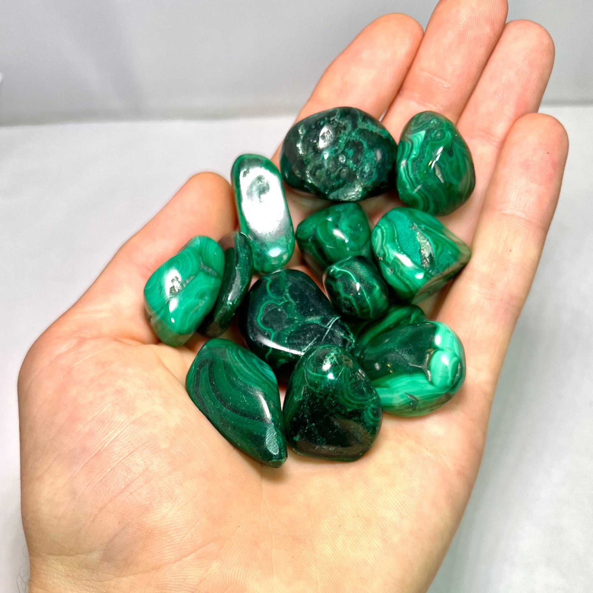 Malachite Tumbled Crystal for Transformation and Protection