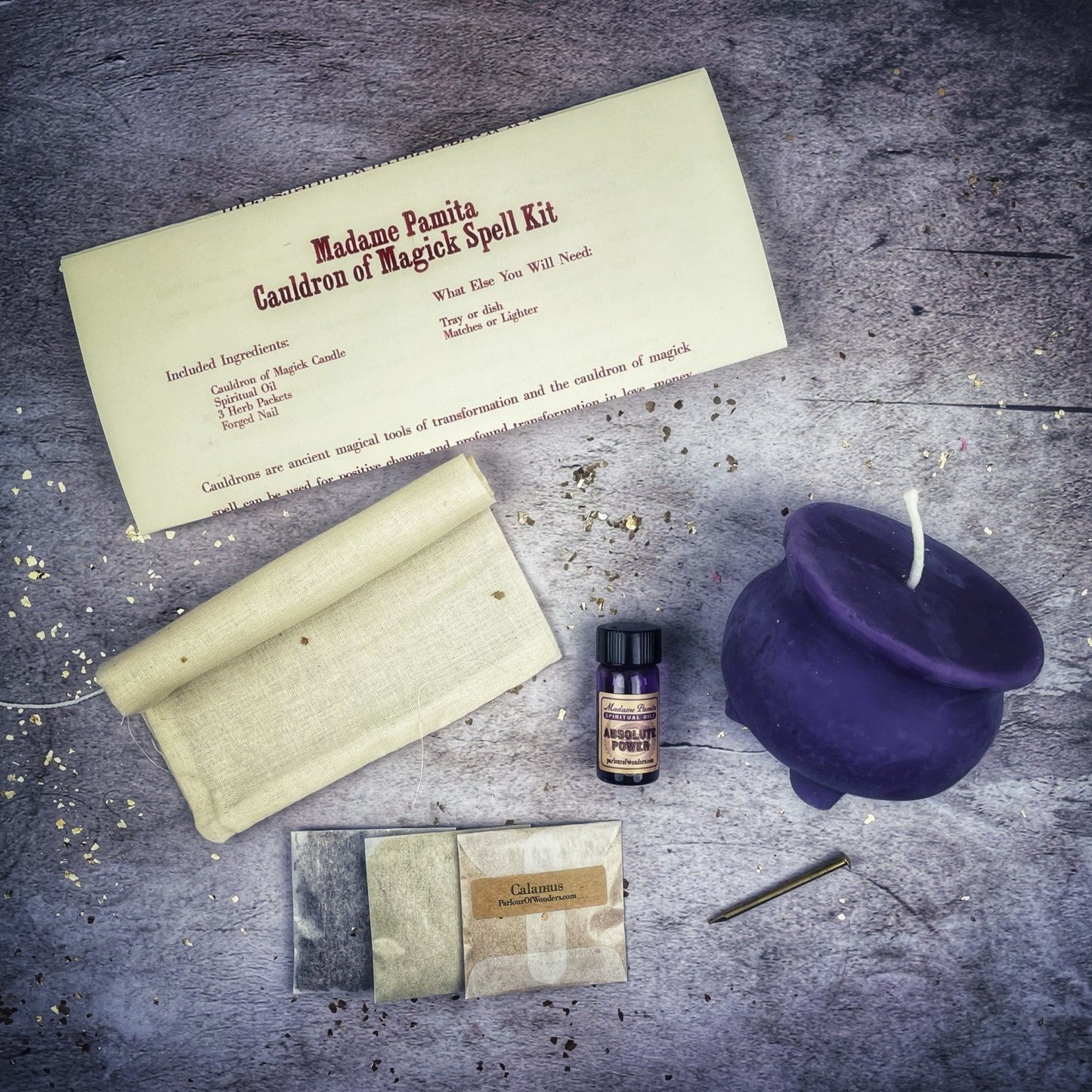 Cauldron of Magick Candle Spell Kit - Transformation & Positive Change