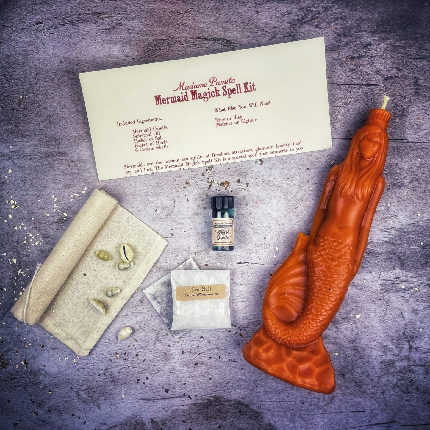 Mermaid Magick Candle Spell Kit
