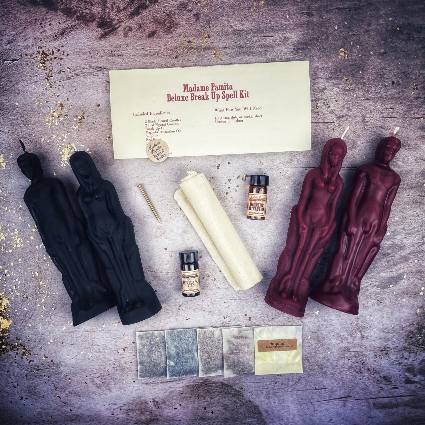 Deluxe Break Up Candle Spell Kit - Female/Male - Separation & Love Direction