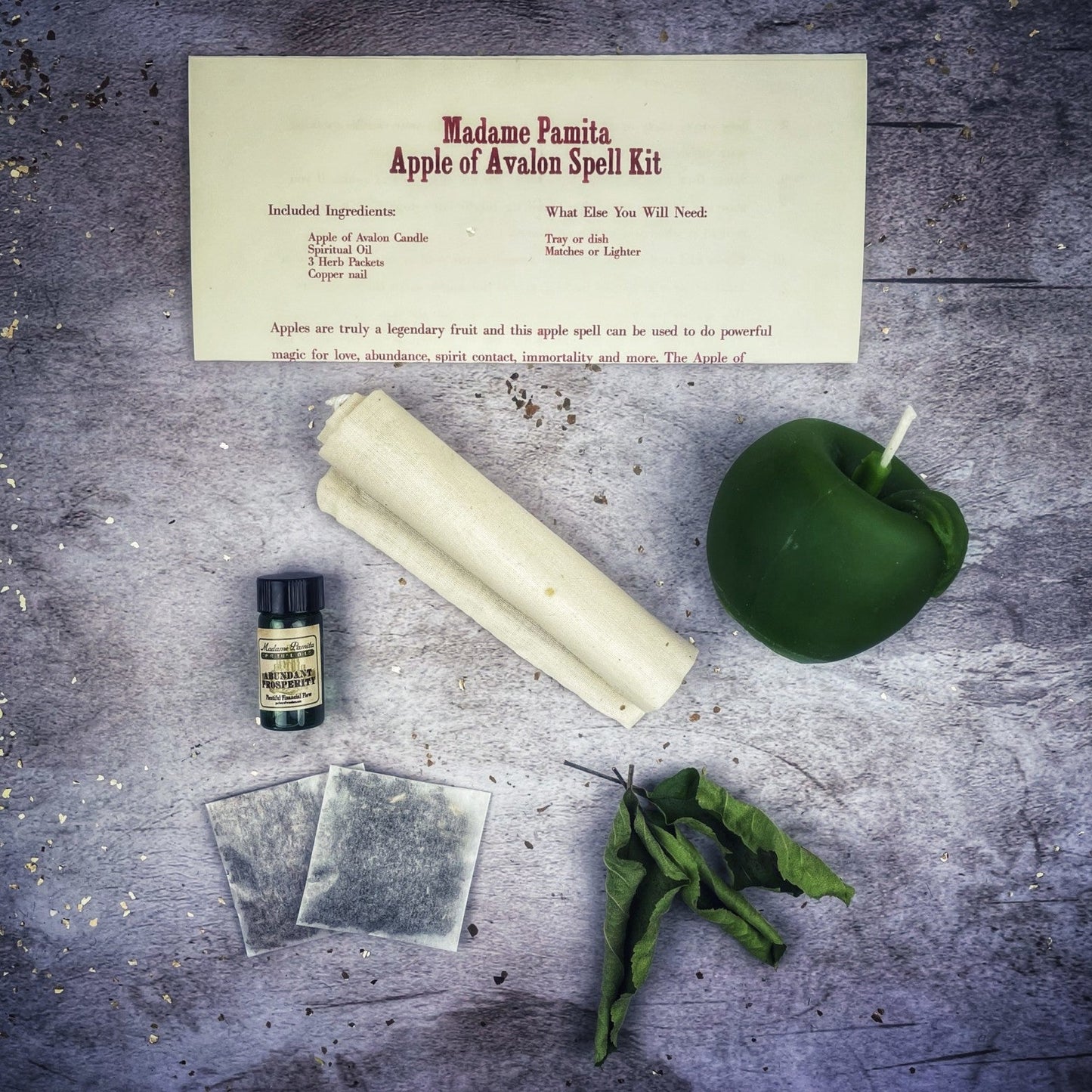 Apple of Avalon Candle Spell Kit