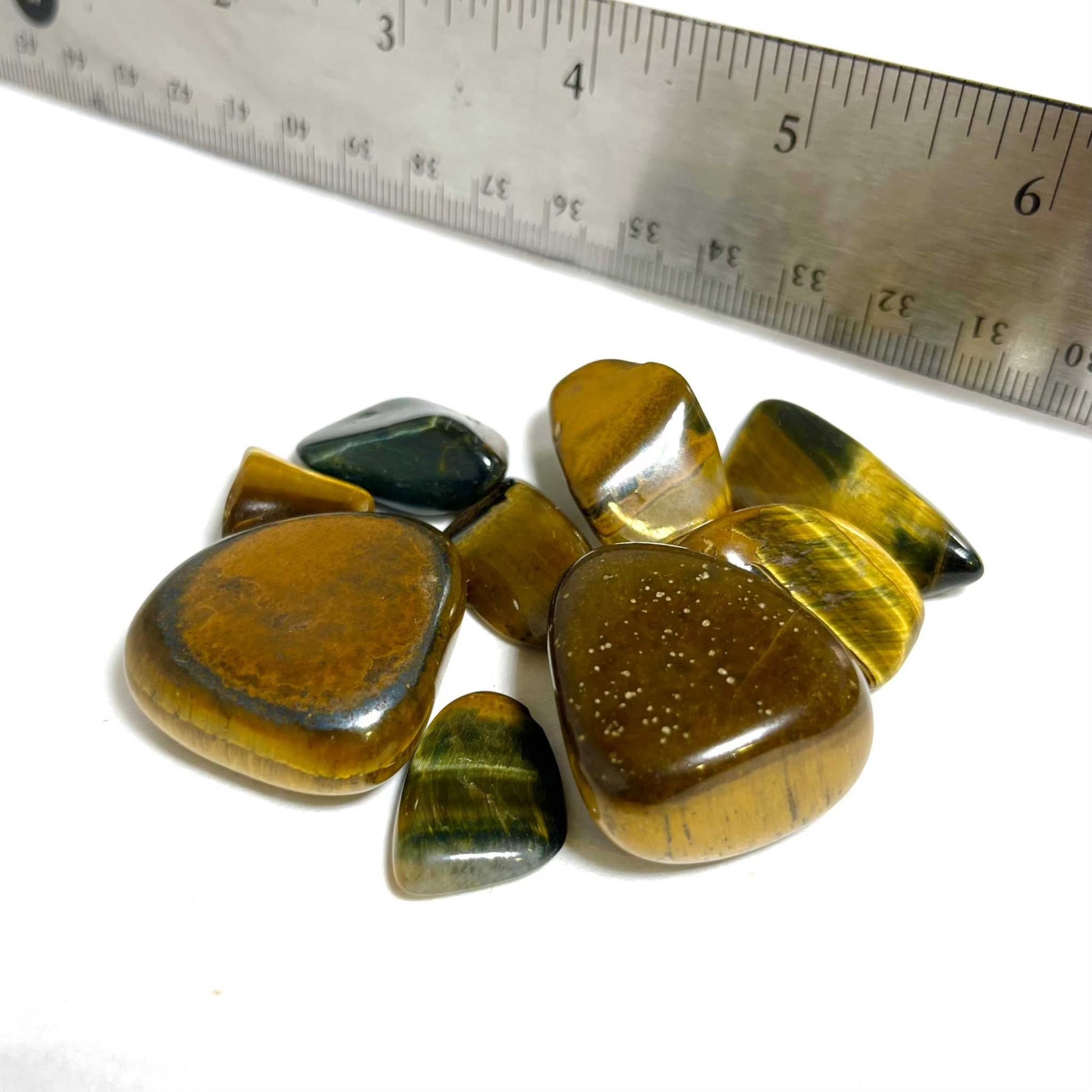 Tiger Eye Tumbled Pocket Stone for Courage and Strength