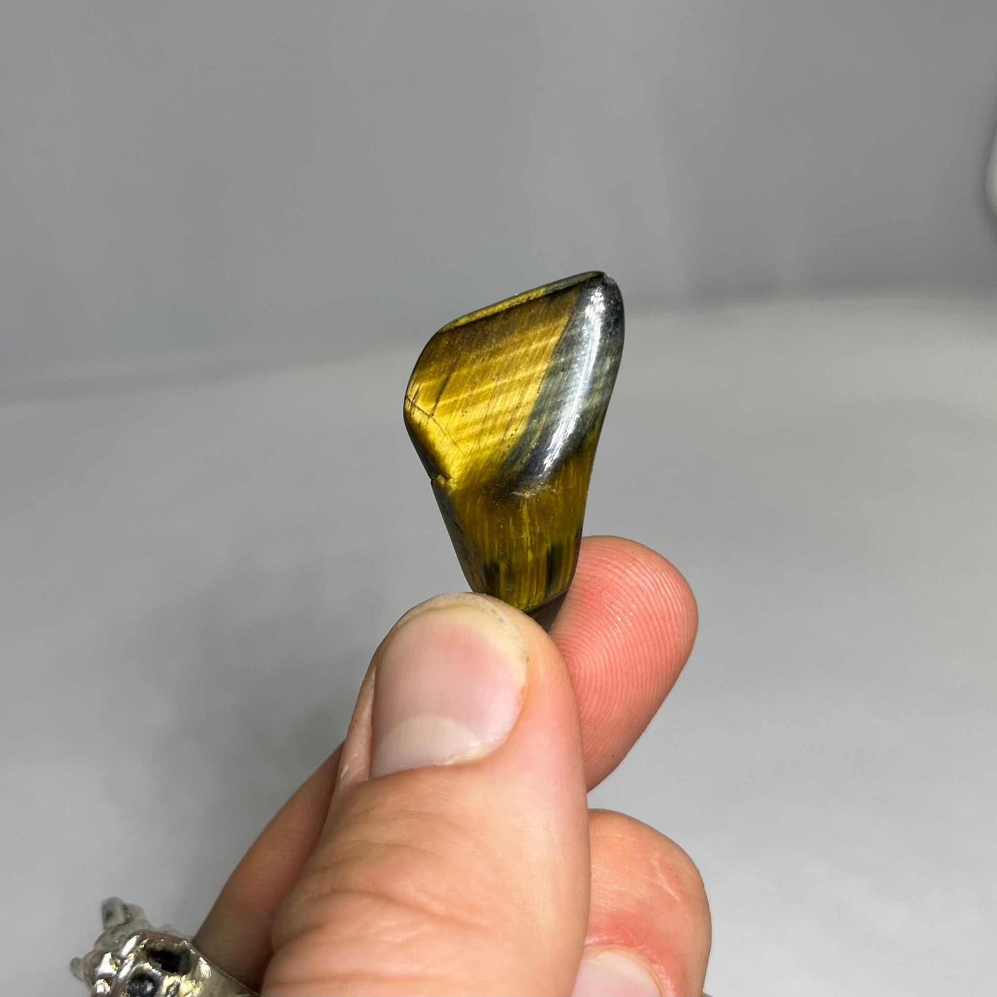 Tiger Eye Tumbled Pocket Stone for Courage and Strength