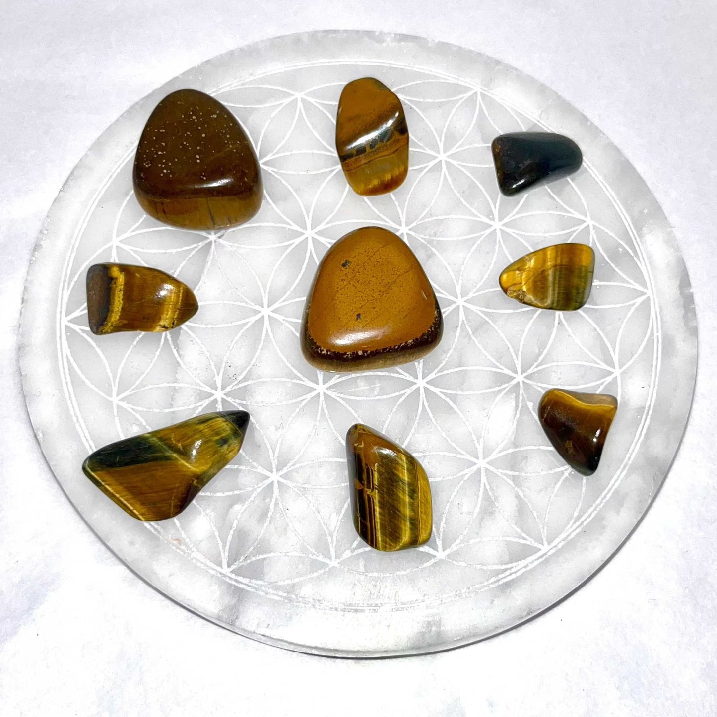 Tiger Eye Tumbled Pocket Stone for Courage and Strength