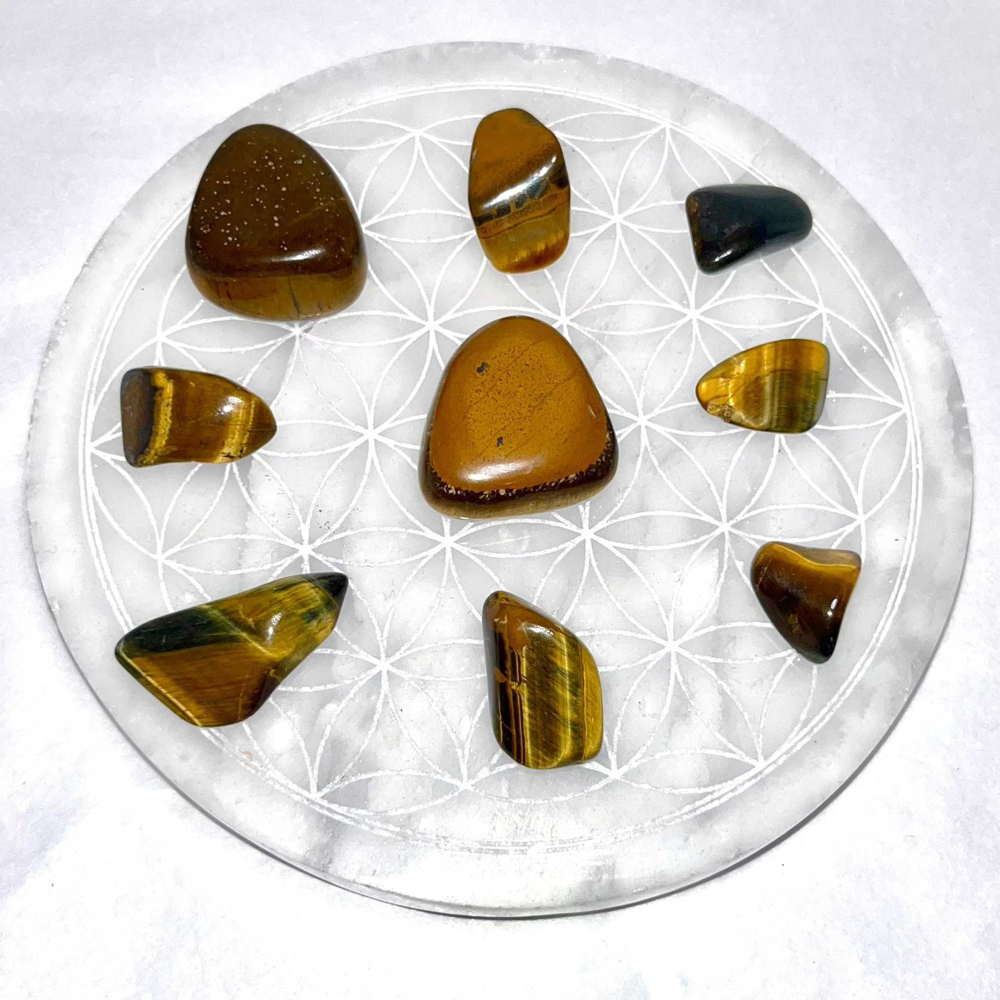 Tiger Eye Tumbled Pocket Stone for Courage and Strength