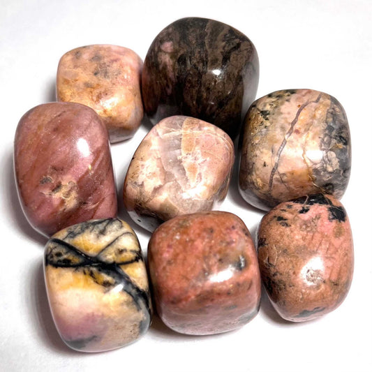 Rhodonite Tumbled Pocket Stone for Emotional Healing