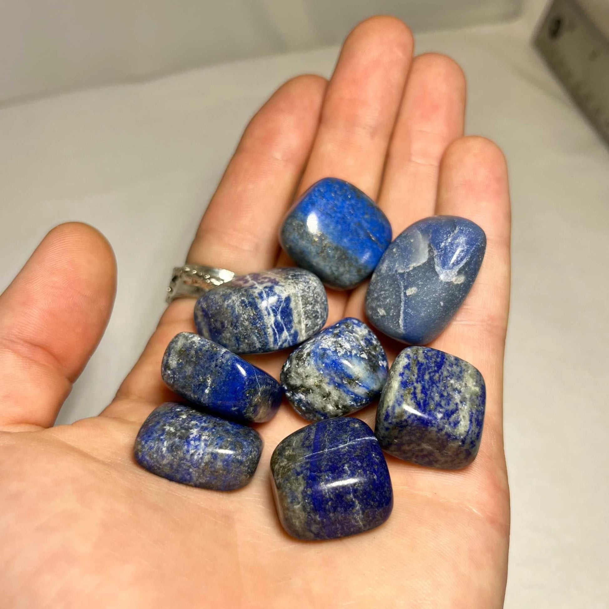 Lapis Lazuli Tumbled Stone for Wisdom and Intuition