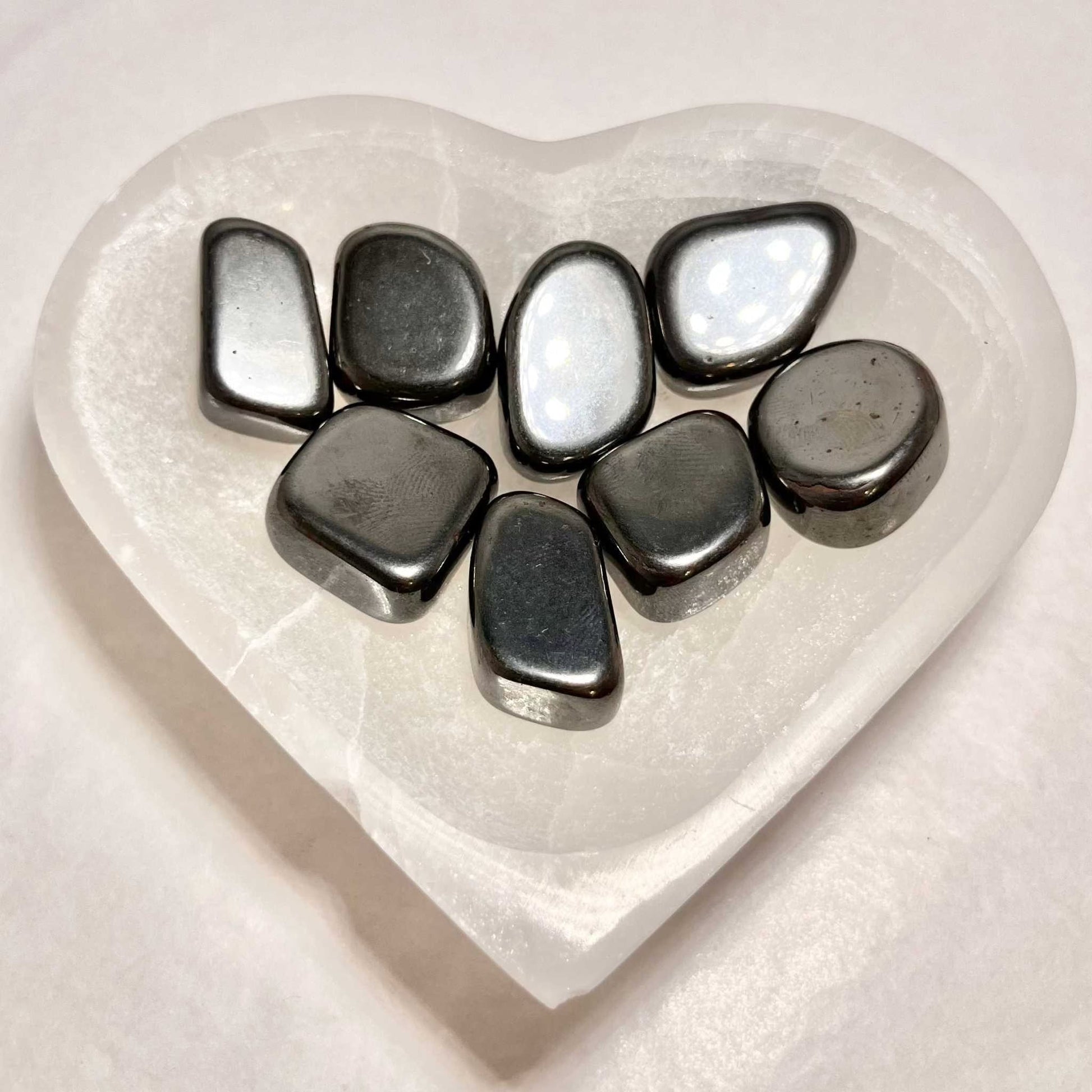 Hematite Tumbled Stone For Grounding And Strength