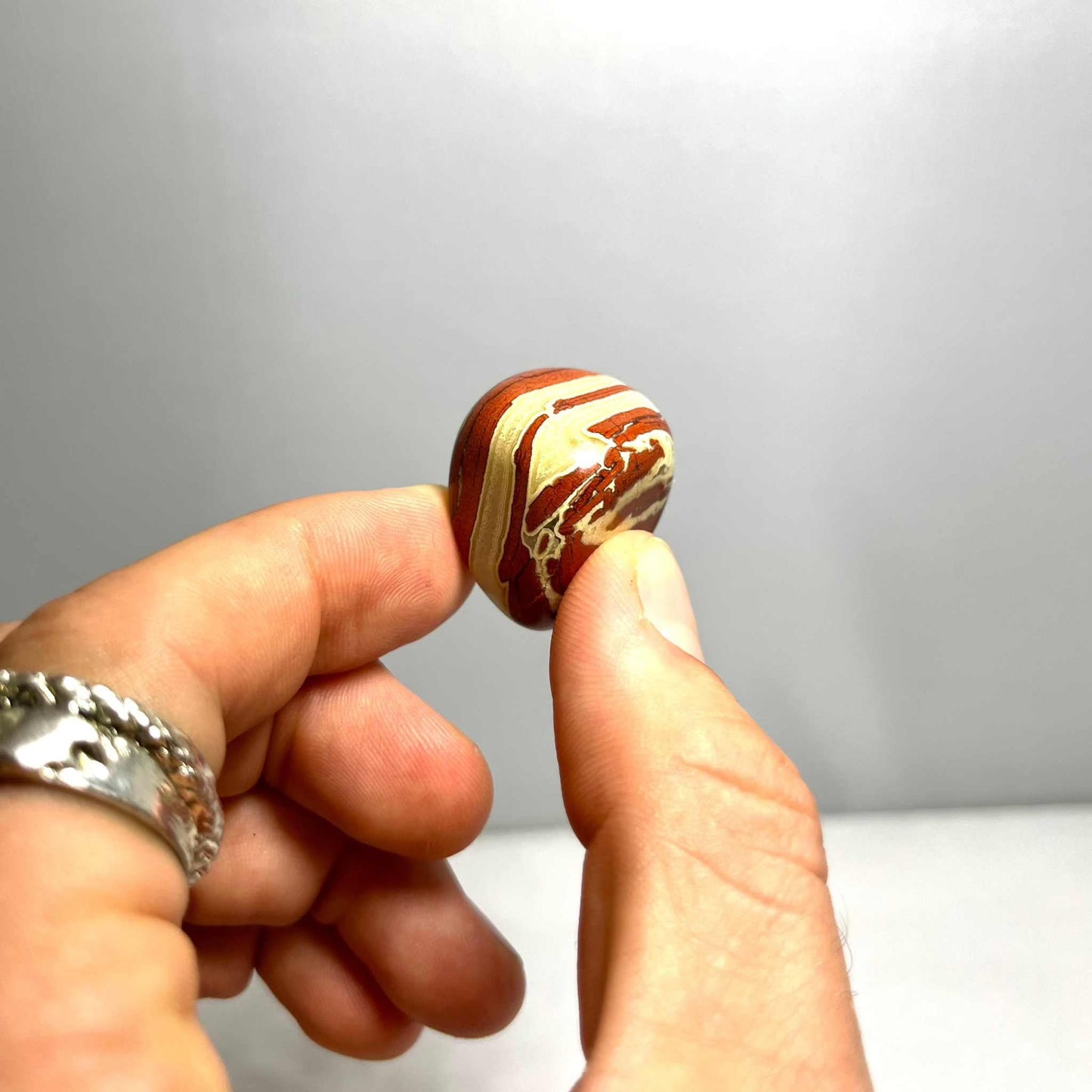 Red Jasper Tumbled Crystal for Strength and Grounding