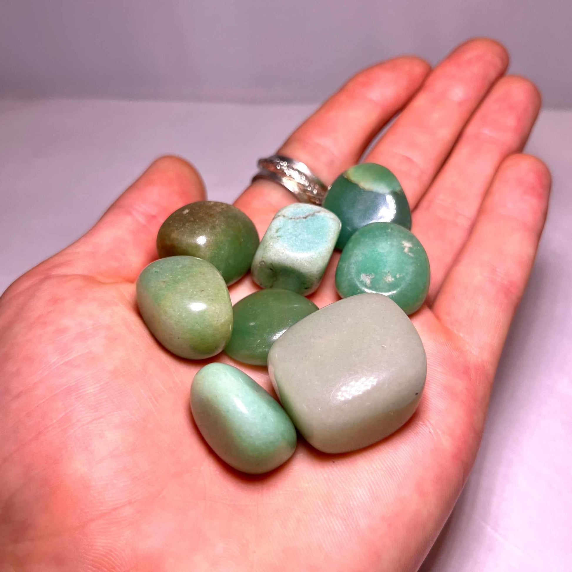 Green Aventurine Tumbled Stone for Prosperity and Renewal