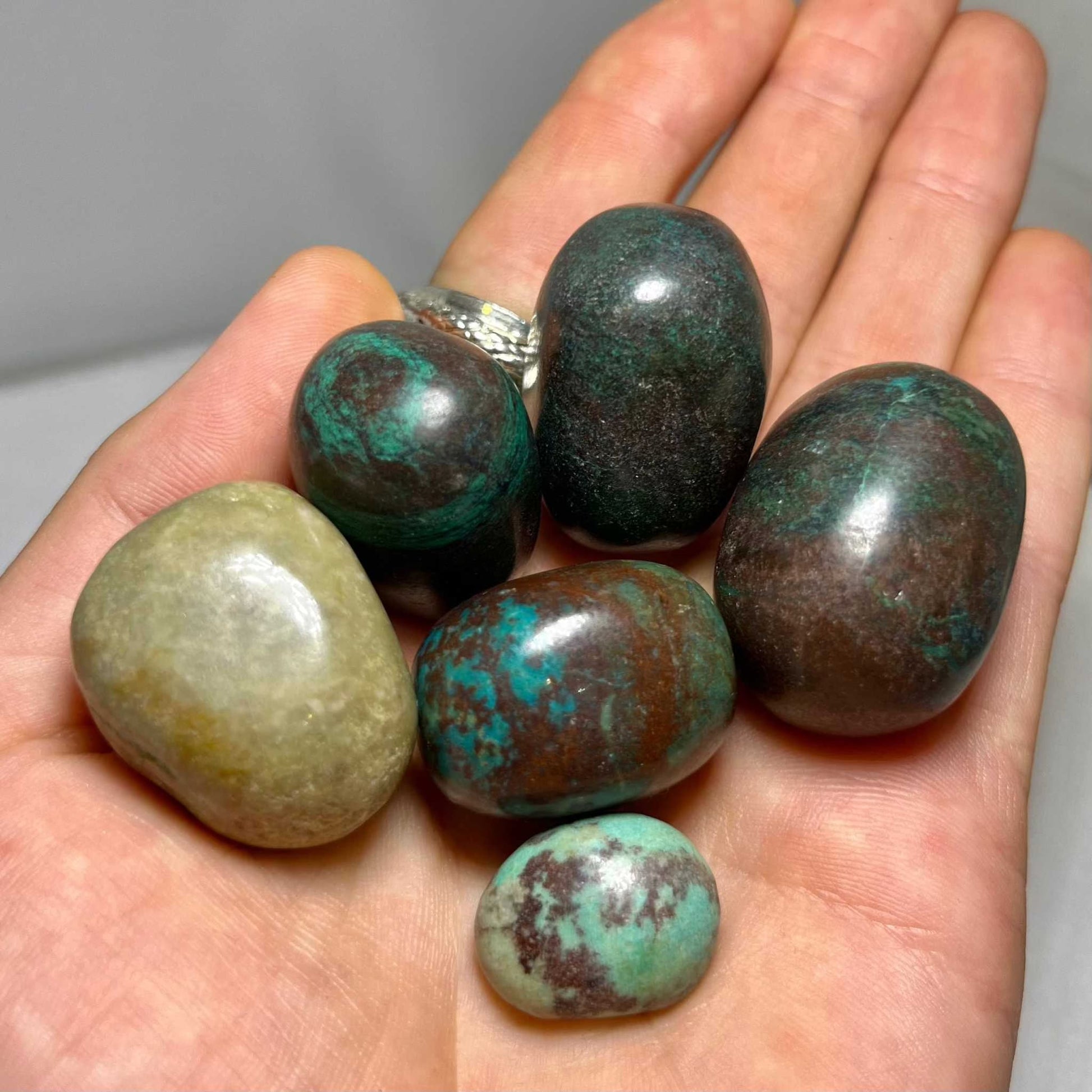 Healing Turquoise Tumbled Crystal for Truth and Balance