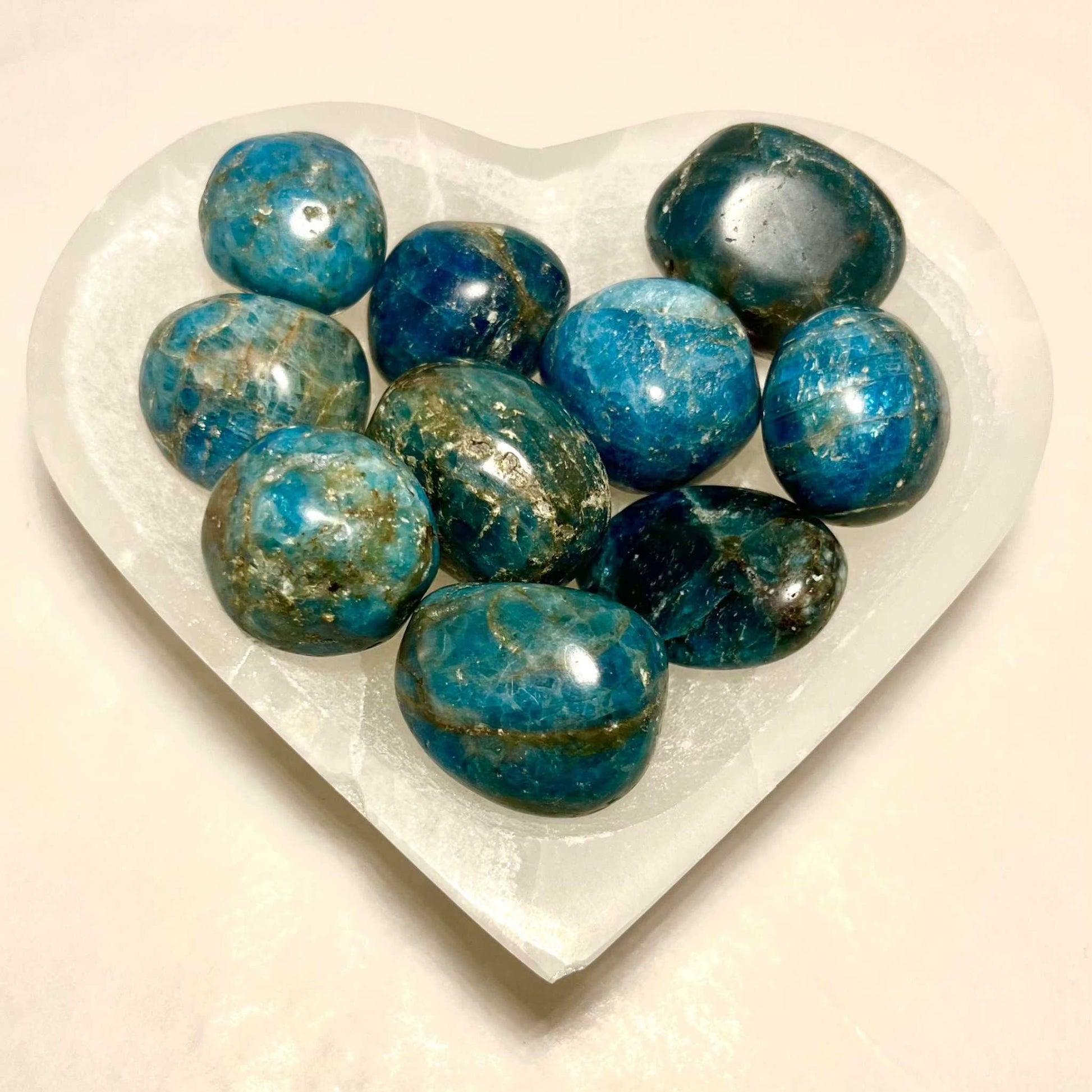 Blue Apatite Tumbled Stone for Inspiration | Mystics Vibe