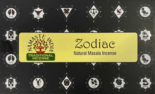 Zodiac Incense Sticks by Namaste India for Mystical Energy
