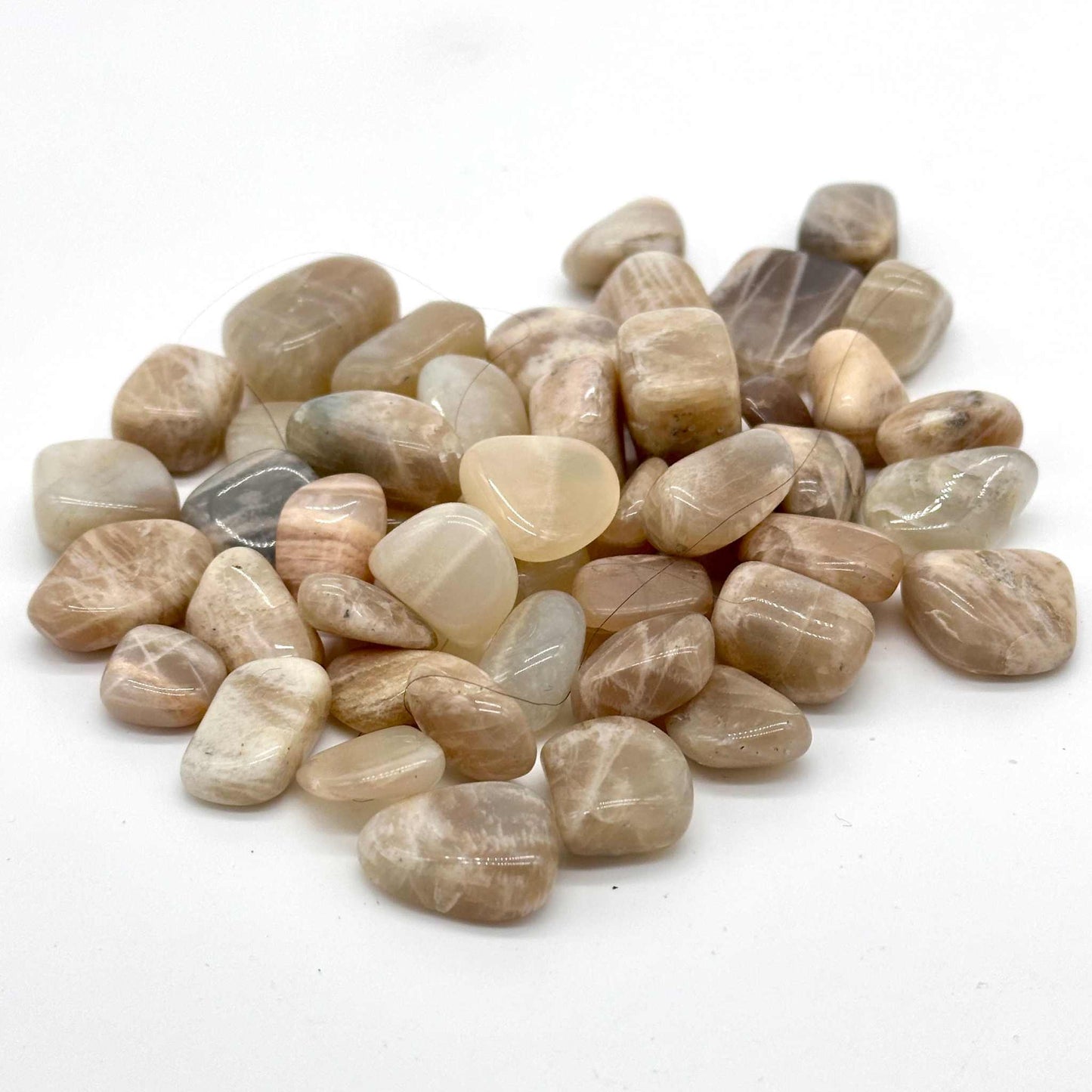 Protective Multi-Color Moonstone Tumbled Crystal for Travelers