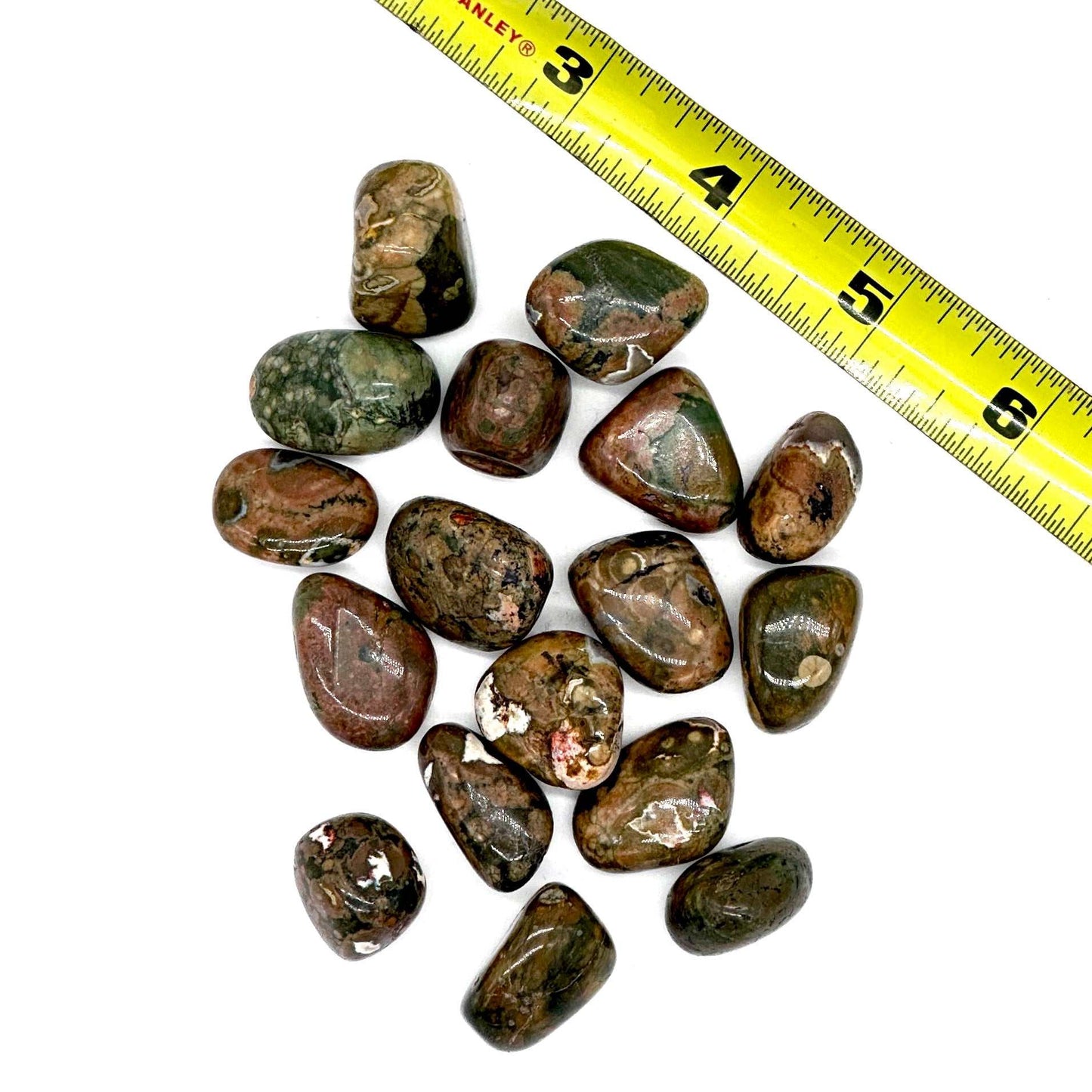 Rainforest Rhyolite Tumbled Stone for Joy and Balance