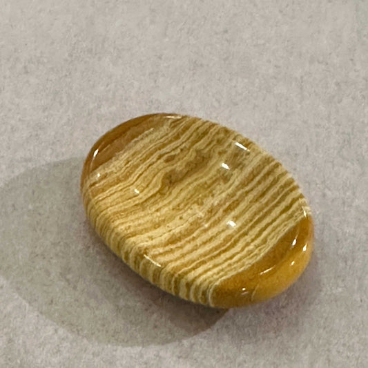 Wooden Jasper Pocket Stone for Grounding and Resilience