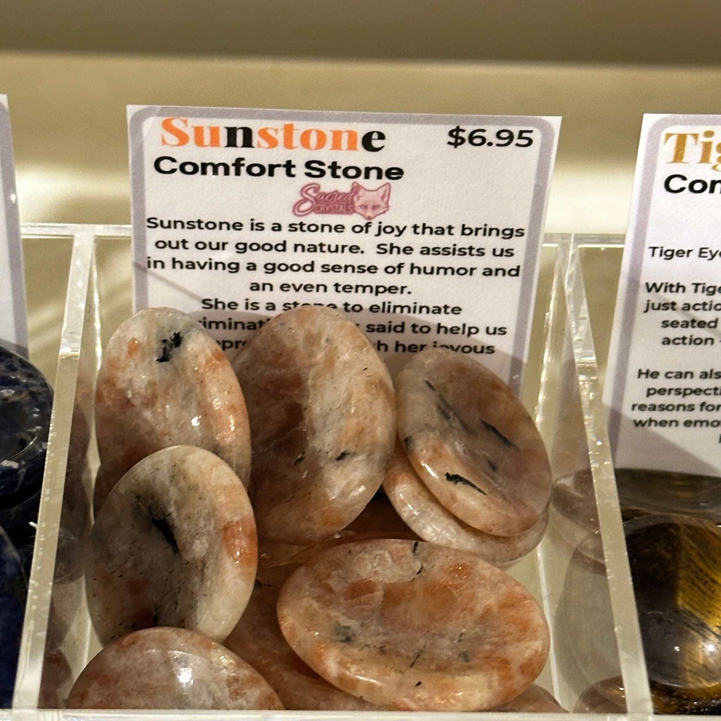 Radiant Sunstone Comfort Stone for Energy and Leadership