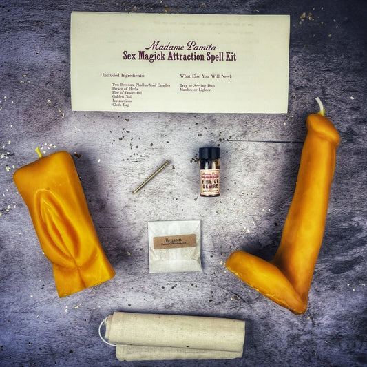 Sex Magick Candle Spell Kit - Yoni/Phallus