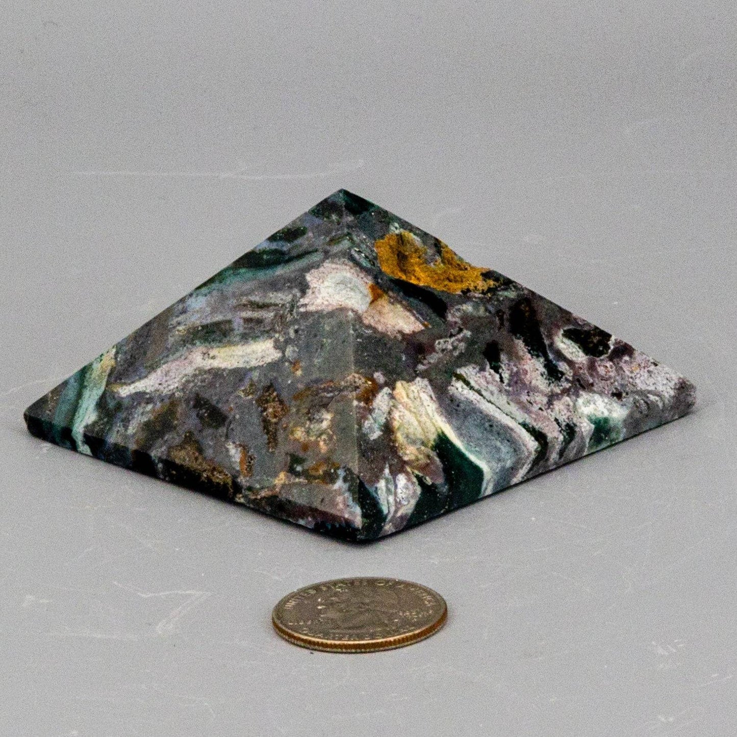 Moss Agate Pyramid