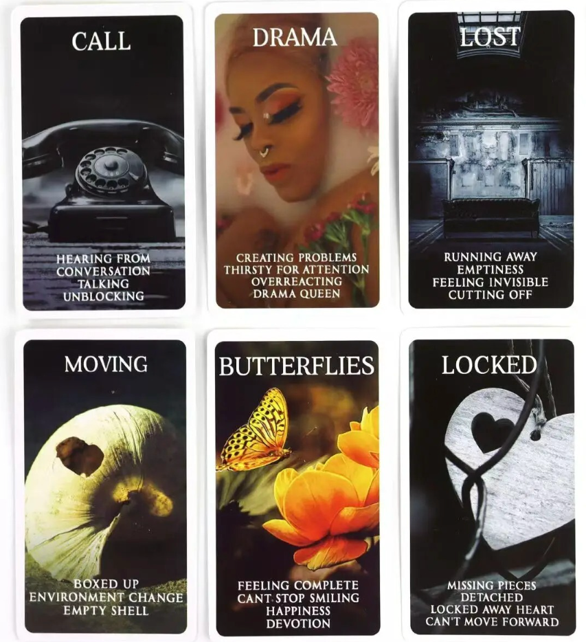 Mystic Black Rose Oracle Deck For Divination And Insight