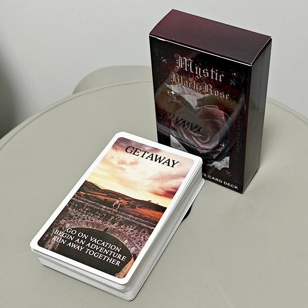 Mystic Black Rose Oracle Deck For Divination And Insight