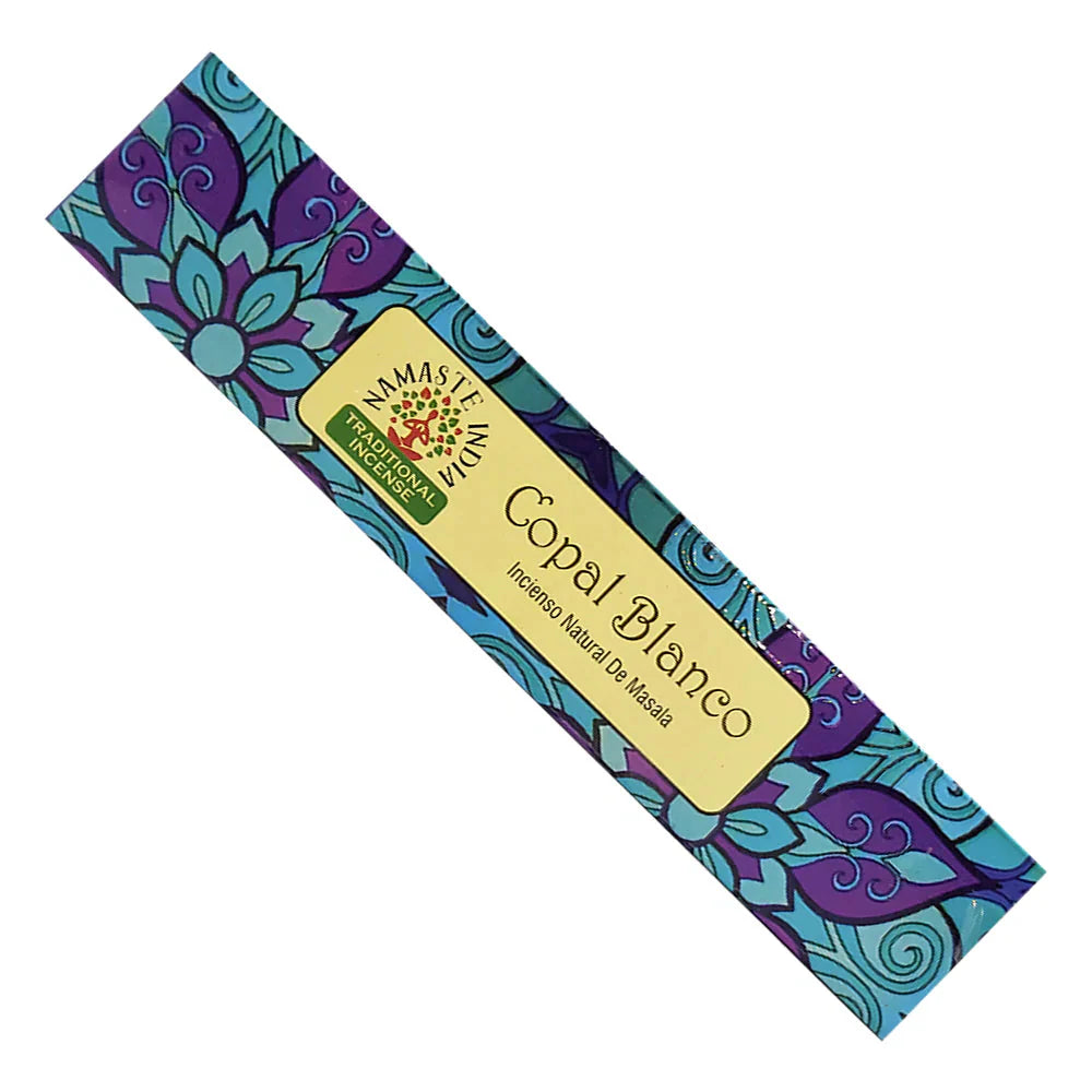 Namaste India White Copal Incense Sticks for Meditation | Mystics Vibe