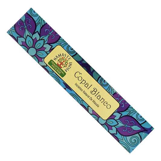 Namaste India White Copal Incense Sticks for Meditation | Mystics Vibe