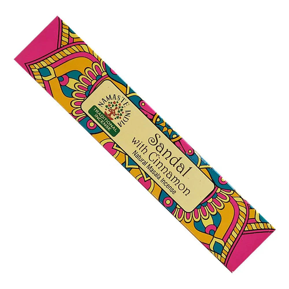 Namaste India Sandal Cinnamon Incense Stick for Relaxation | Mystics Vibe
