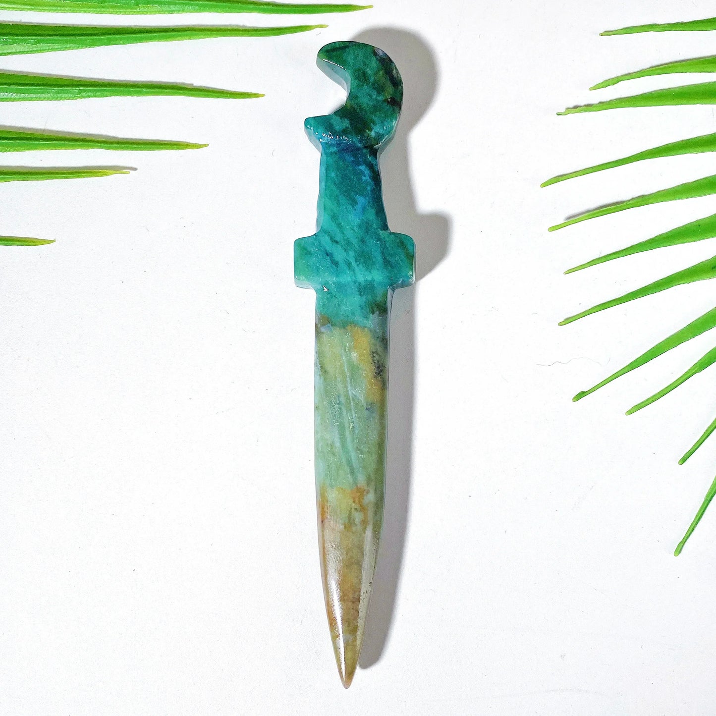 Ritual Crystal Athames for Wiccan Energy and Protection