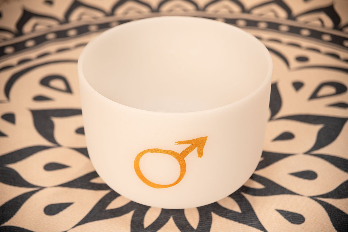 12" Planetary Tuned Crystal Singing Bowl, Mars 144.72 Hz