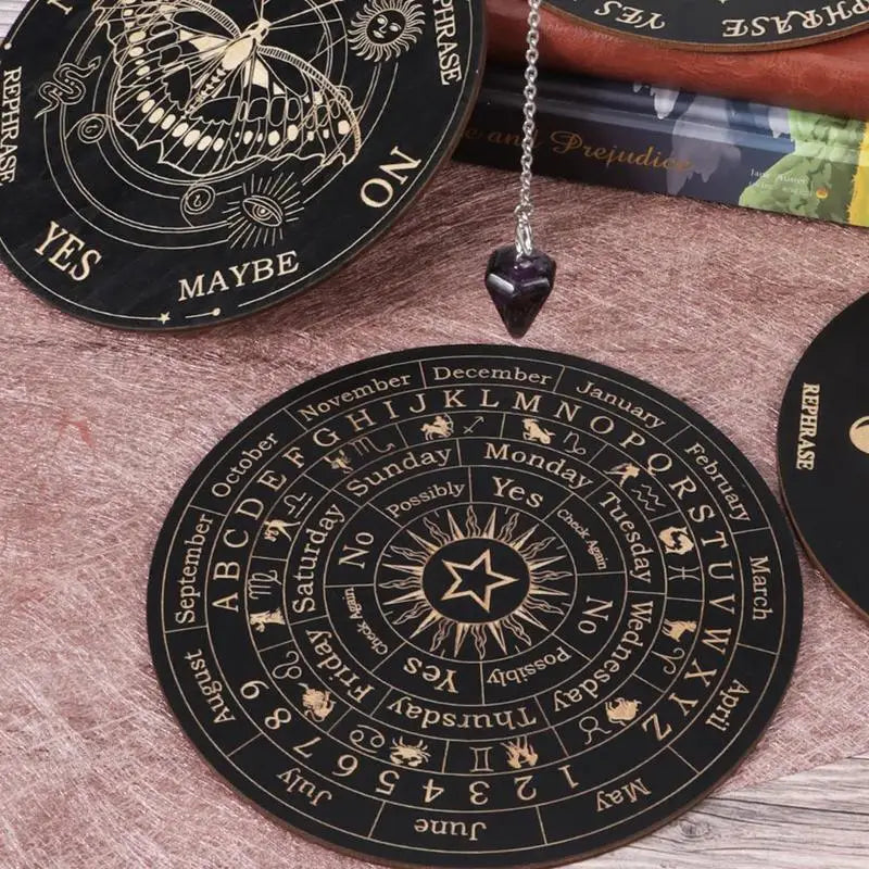 Wooden Divination Pendulum Boards For Mystic Guidance