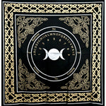 Triple Moon Ouija Altar Cloth for Mystical Rituals